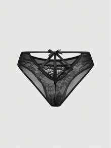 ROMWE Goth 3 件套哥特式蕾丝边丁字裤