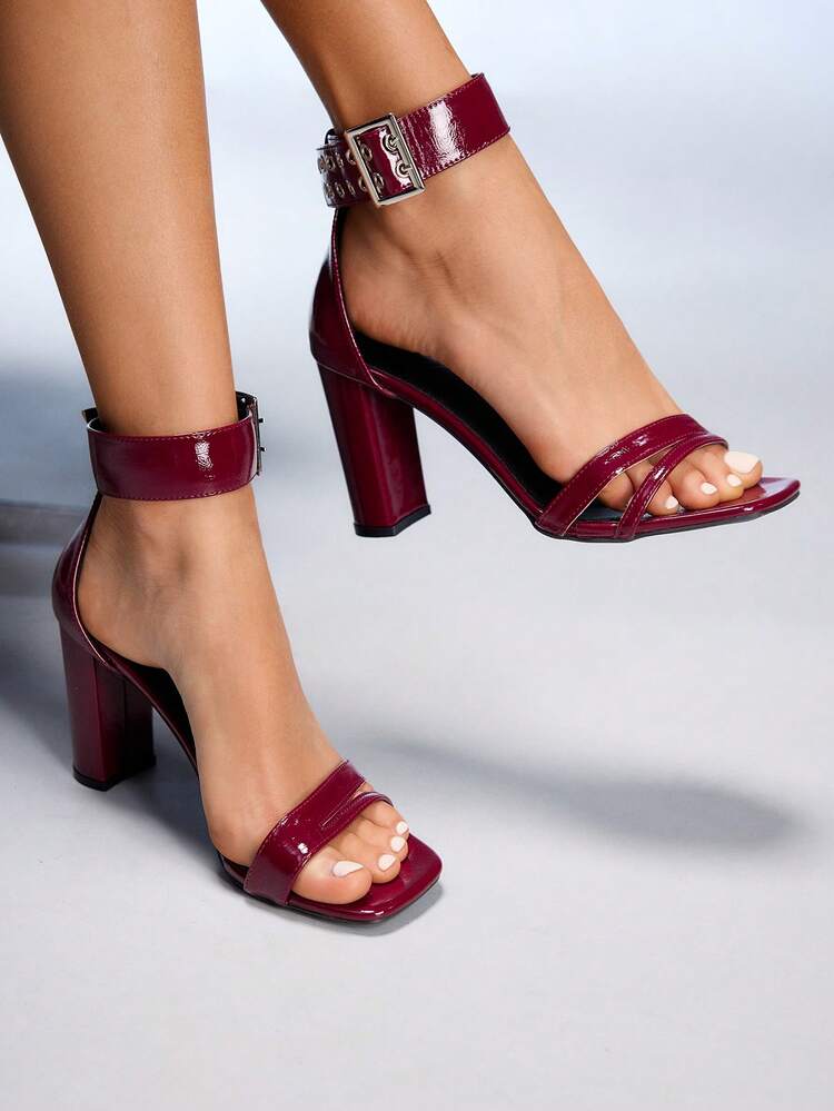 CUCCOO GRLICON Women's High Heel Sandals, Y2K Style, Punk Rock, Biker, Cool Girl, Suitable For Halloween, Christmas, Party