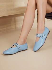 MOTF PREMIUM VINTAGE EYELET GROMMET FLATS, ALL SEASON, AUTUMN/WINTER