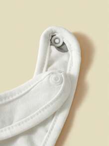 6pcs/Pack Baby Bibs, Neutral Moon & Cloud Pattern, Soft Texture. Absorbent Drool Bib For Infants - Multicolor - View 5