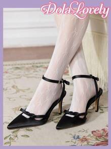 Dola Lovely 优雅尖头细高跟鞋 - 黑色 - 查看 9