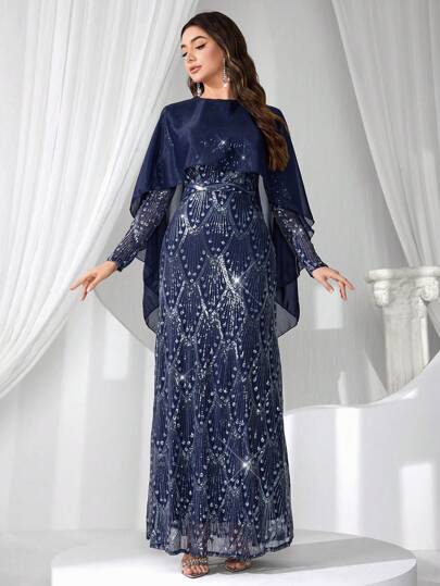 Coutiva Formal Evening Gown Dress (Heavy Embellished),Graduation Gift Graduation Dress, Women's Fashion Formal Dress Maxi Dress, Beaded Design, Body Sequins, Suspender Summer Dress For Women, Party Dress, For Wedding Guest