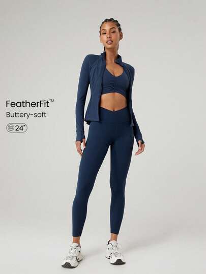 GLOWMODE Leggings Cruzados Featherfit™ De 24"