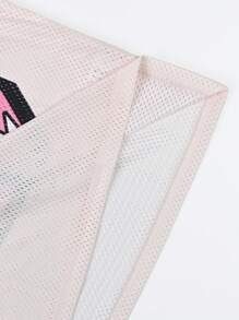 Camiseta de manga corta informal de verano para hombres con estampado numérico - Multicolor - Ver 3