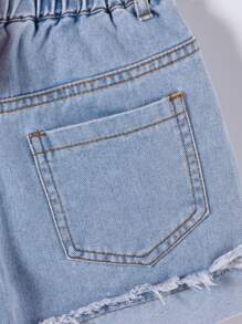 2pcs/Set Young Girl' Casual Lovely Embroidered Design Summer Set - Pink - View 6