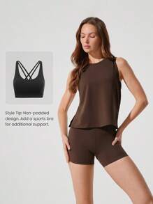 GLOWMODE 比马棉反光开衩背心 健身 夏季