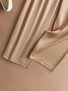 Franclia Women's Sleeveless Coffee Brown Suit Set, Fashion For Spring/Summer