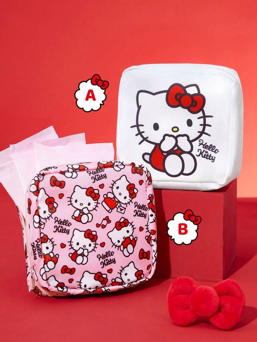 HELLO KITTY AND FRIENDS | SHEIN 1 个可爱收纳袋，适合存放女性用品、电子产品、小物品等。