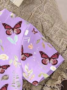 Baby Girl Stylish & Comfortable Versatile Round Neck T-Shirt - Multicolor - View 3