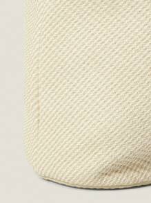 Muvela Bolso de hombro casual de moda con diseño de cordón para mujer - Beis - Ver 6