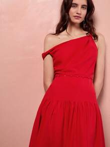 Maija 2025 Summer New Wedding Guest Modern Elegant Brunch, Airport, Boho Vacation, Music Festival, Easter, Graduation Casual 2 In 1 Button Tie-Dye Detachable Dress, Versatile Design For Party, Date Night, Scenes