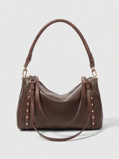 Grunge Punk Women's Fashion High Capacity Casual Shoulder Bag