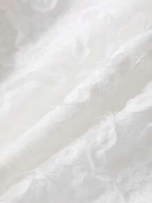 Dazy-Less 女士夏季休闲纹理欧根纱蕾丝紧身中长款吊带裙商务休闲女装