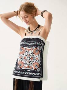 Florisole 女士优雅夏季波西米亚度假风格吊带背心 - 彩色 - 查看 7