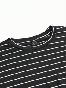 Modmama Gói 2 chiếc áo phông trơn màu + sọc cho bà bầu - màu đen - Xem 11