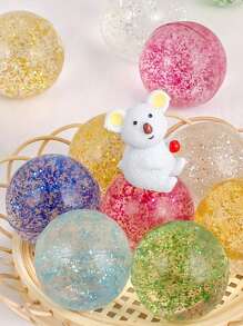 SHEIN 10 Piezas de Pelotas de Rebote Parpadeantes en Colores Vibrantes - Diversión amigable para adolescentes para fiestas, premios y bolsas de regalo, pelotas, premios, recuerdos de fiesta de coser, juguetes de Pascua a granel, recuerdos de fiesta de sirena, recuerdos de fiesta de princesa