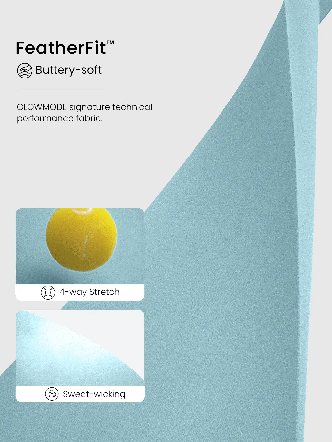 GLOWMODE FeatherFit™ Longline U Back Sports Bra Tank Top Low Impact Yoga Daily Gym Fall Winter