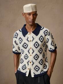 AKNOTIC Business Casual Cárdigan de manga corta con cuello redondo de punto de moda casual y ajustado para hombre, apto para verano, vacaciones, uso diario, fiestas, uso en pareja, regalo para hombre, regalo de graduación