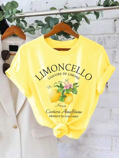 Calvaya Limoncello T-Shirt, Amalfi Coast Italy Lemons T-Shirt