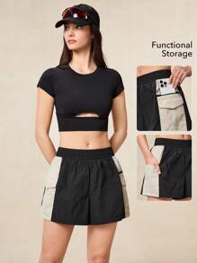 OutZeal Damen wasserdichte, reißfeste Nylon Colour Blocking Outdoor Wandershorts