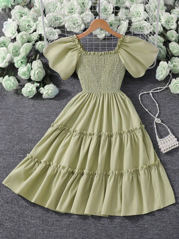 Tween Girls' Solid Color Sleeveless Shift Dress