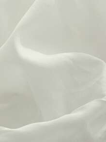 SHEIN 可爱优雅的碎花蕾丝短袖连体衣，适合女婴，夏季款 - 白色 - 查看 8