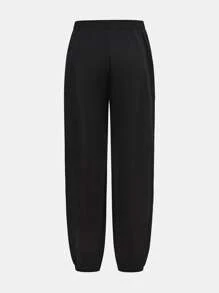 SHEIN Leap Crew 2 件 Tween Boy 淡蓝色 T 恤和字母图案慢跑裤套装 - 淺藍色 - 查看 7