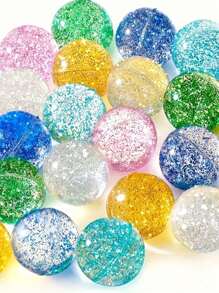 SHEIN 10 Piezas de Pelotas de Rebote Parpadeantes en Colores Vibrantes - Diversión amigable para adolescentes para fiestas, premios y bolsas de regalo, pelotas, premios, recuerdos de fiesta de coser, juguetes de Pascua a granel, recuerdos de fiesta de sirena, recuerdos de fiesta de princesa