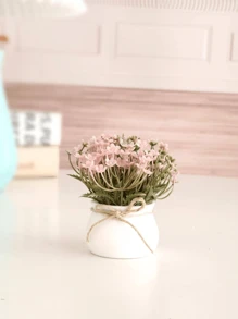 SHEIN 1pc Mini Realistic Potted Plant Decor, A Lovely Gift Gifts Birthday Graduation