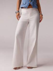 Avantive 低腰商务休闲女装正装裤休闲女装夏季女装裤子Y2K白色裤子秋冬工作裤