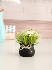 SHEIN 1pc Mini Realistic Potted Plant Decor, A Lovely Gift Gifts Birthday Graduation