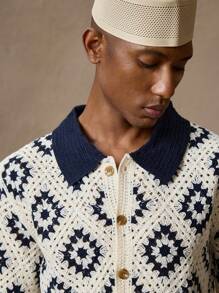 AKNOTIC Business Casual Cárdigan de manga corta con cuello redondo de punto de moda casual y ajustado para hombre, apto para verano, vacaciones, uso diario, fiestas, uso en pareja, regalo para hombre, regalo de graduación