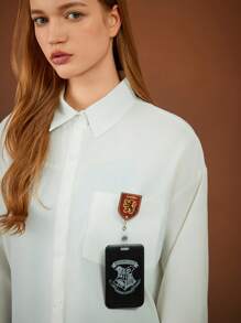 HARRY POTTER X SHEIN 1个可伸缩证件卡套，亚克力树脂材质，适用于护士、医生、注册护士和执业护士——办公必备，返校必备 - 彩色 - 查看 5