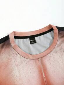 Manfinity Roughcore تي شيرت رجالي قصير الأكمام بياقة مستديرة، أنيق للصيف