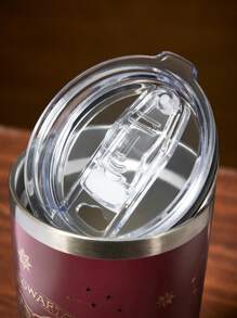 HARRY POTTER X SHEIN Gold Graphic Pattern 20 Oz Insulated Car Cup,Gifts,Gift Ideas,Back To School - Burgundy - View 3