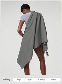 GLOWMODE VersaTowel Foldable Hooded Wrap Bath Towel Gym Workout Swim