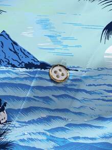 Manfinity RSRT Men's Short Sleeve Shirt, Fashion For Summer - Blue - View 4