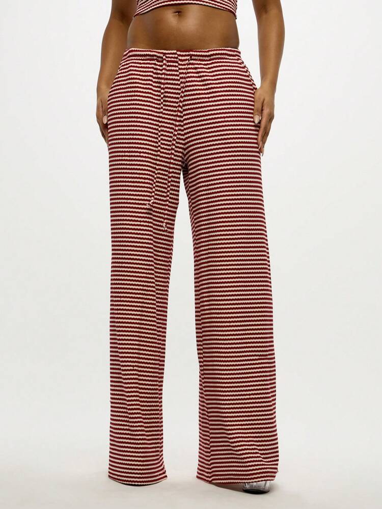 SUMWON WOMEN Crochet Knit Palazzo Loungewear Pants