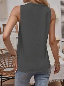 INAWLY Sunrise Easy Line Drawing Printed Casual Round Neck Tank Top Graphic Tees Women Tops
