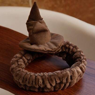 HARRY POTTER X SHEIN Cute Sorting Hat Headband, Soft & Comfortable For Bathing, Makeup, And More, For Home, Bathroom Decor, Summer,Back To School