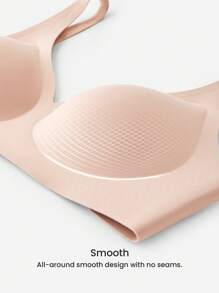 LUVLETTE 2 件 Dream Curve 2ndSkin 无线无缝低胸休闲粘性基本款自由文胸隐形内衣舒适必备品