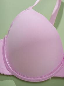 SHEIN 3pcs Set Solid Simplemyld Push Up Wireless Bras For Women - Multicolor - View 7