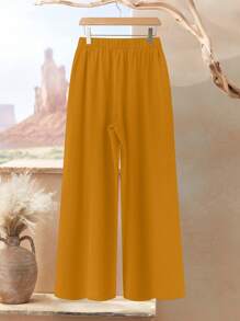 Rusticease Damen Set in großen Größen mit 2 Stücke, geometrisches Muster, Rundhalsausschnitt, Langarm, asymmetrischer Saum Top und Hose, Lässig, Winterset