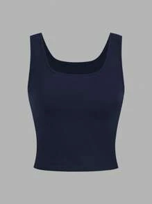 SHEIN LUNE 黑白格纹三件套：雪纺衬衫、修身西装外套、阔腿裤，女士款，2024秋季新款，优雅休闲 - 藏蓝色 - 查看 6