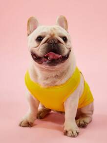 PETSIN 2pcs/Set Cute Pineapple Letter Print Pet Dog/Cat Vest, Breathable & Comfortable Universal Design - Multicolor - View 10