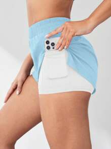 SHEIN Sport Gameset Summer Soft & Opaque 2-In-1 Running & Yoga Shorts Running Shorts Pack