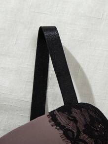 DesireSculpt 1 pieza Sujetador de encaje con relleno y aros con función ajustable, de talla grande y cómodo