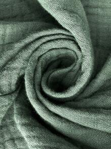 SHEIN Clasi 女式 V 领交叉不对称系带无袖背心和褶皱阔腿长裤，适合日常/度假/通勤、春/夏季的优雅装扮 - 綠色 - 查看 6