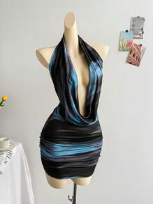 Soleia Summer Dress Graduation Dress Dresses For Women Summer Beach Outfits For Woman Vacation Outfits Women Festival Outfits For Women Rave Outfits Festival Concert Outfit Women Beach Outfits Rave Outfit Baddie Vacation Dress Women's Summer Draped Neckline Pleated Bodycon Mini Dress Birthday Dresses For Women Ibiza Outfits