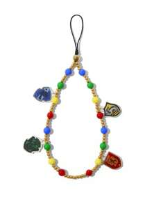 HARRY POTTER X SHEIN Handmade Beaded Colorful Mobile Phone Lanyard And Chain,Gryffindor, Fits All Phone Cases - Multicolor - View 3